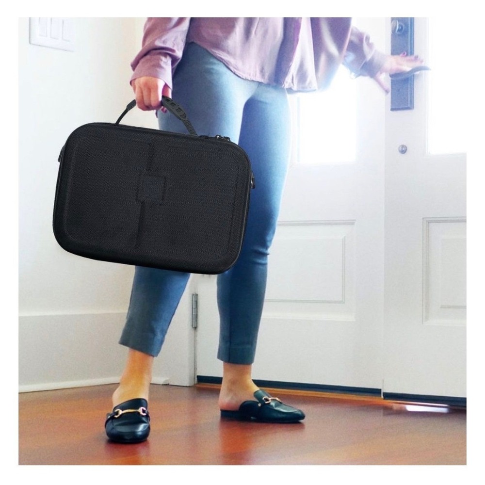 Deluxe Nintendo Switch 1,2 Travel Carrying Case Hvy Duty Hard Shell Shoulder Bag - Picture 6 of 8